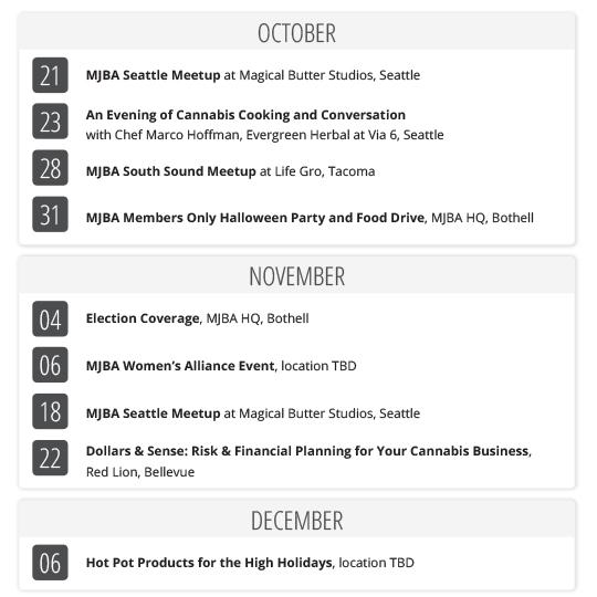 MarijuanaB2B's tweet photo. We're planning our #4thQuarter #MJEvents: Can't wait for #Halloweed and #MJBAFinancial #DollarsandSense http://t.co/D4AFbIuEl2
