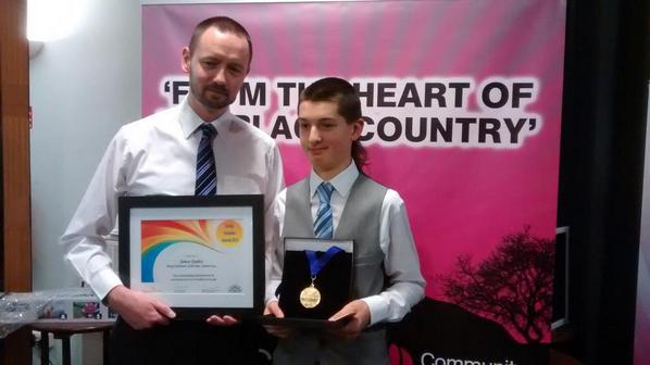 DudleyVols's tweet photo. The inspirational Joshua Dudley, our young volunteer of the year! #dva14 http://t.co/FDrAZHnCfy