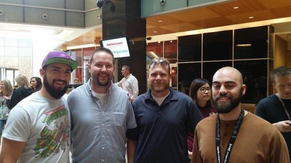 BrainzandBrawn's tweet photo. @QLTechnology #qlteamcupcake before and after shots... The only real difference is that we are more sweaty http://t.co/rbHxJWt44x