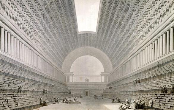 MJBroersma's tweet photo. In 1785 ontwierp Boullée een bibliotheek die alle beschikbare kennis zou bevatten. Nu gebouwd in R'dam, als markthal http://t.co/IsjsbMMrDj