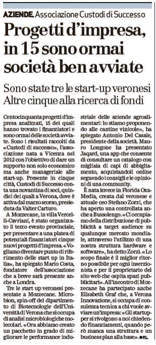 CDSVerona's tweet photo. 150 progetti d'#impresa analizzati e 15 sono diventati società avviate! @custodidisucces #CDS #startup http://t.co/b5c4qtXSFc
