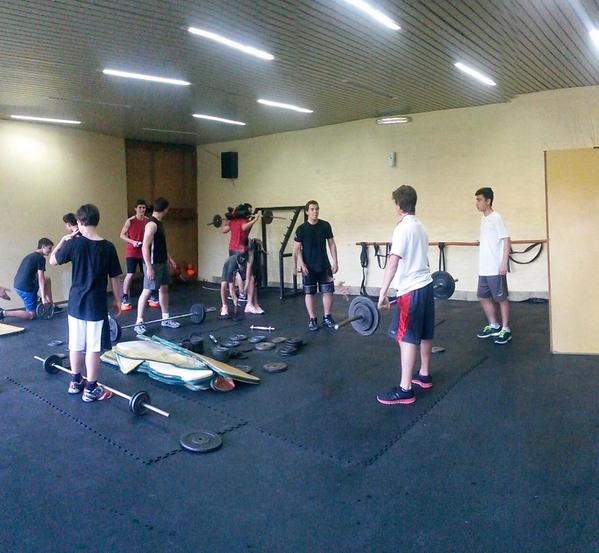 La banda de los U15 <a href="/bplpbasquet/">Banco Provincia</a> y el calex con lino y nachon en el gym