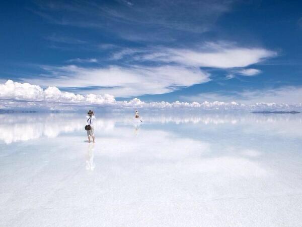 _Paisajes_'s tweet photo. Donde el cielo se junta con la tierra, Bolivia. http://t.co/4OMkZHHgnX