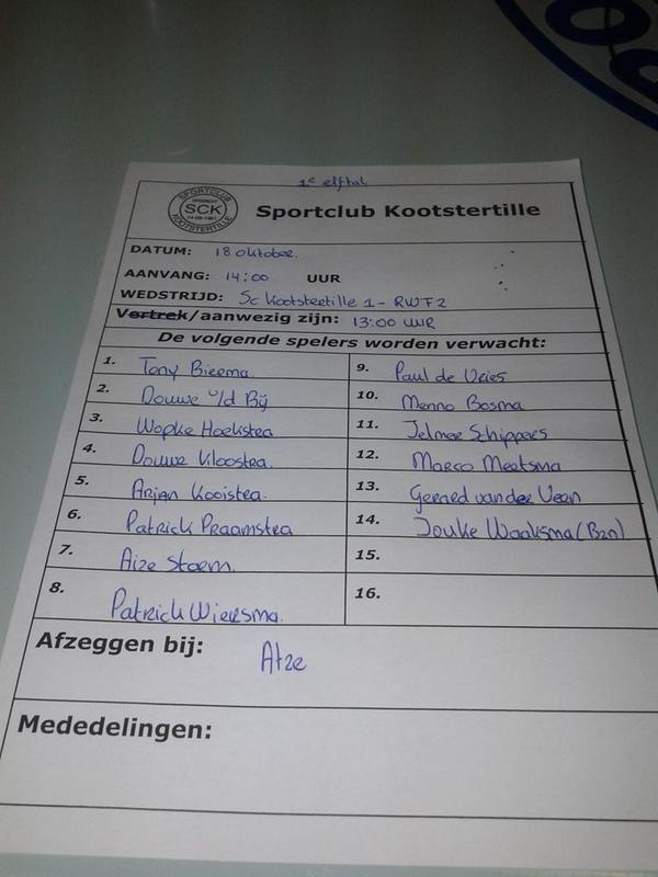 Scktille's tweet photo. Zaterdag 18 okt. aanvang 14.00 uur SCK1-RWF 2 (vrs). Debuut Ger Assorti. Komt dat zien, komt dat zien. http://t.co/2Gs58sFjjl