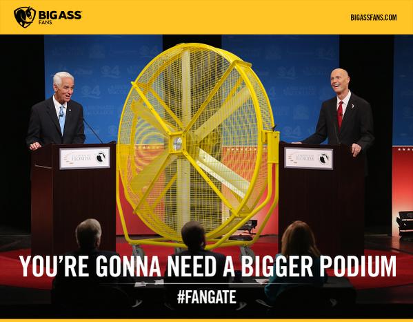bigassfans's tweet photo. @ConanOBrien - Don’t bring a tiny fan to a big political fight. #fangate #FanGate2014 http://t.co/OhQz6lCdfh