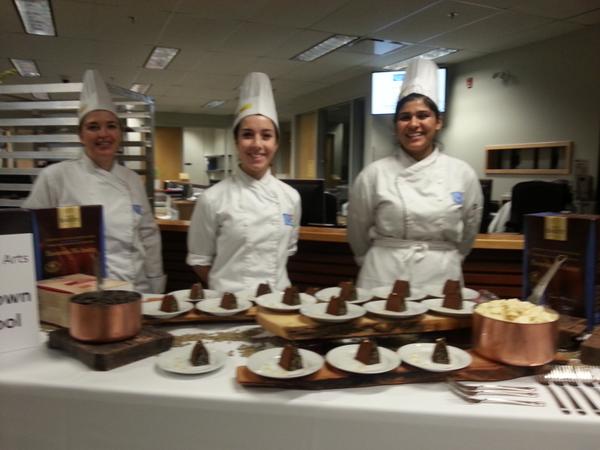 GBCCHCA's tweet photo. Opera cake prepared by GBC chefs in training - yum! http://t.co/BLglvruBJM