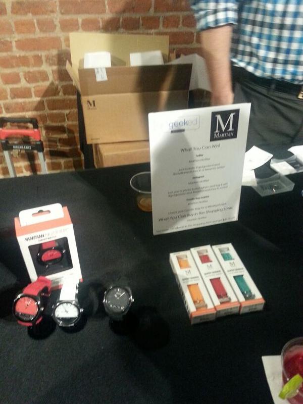 FonzieMcFly's tweet photo. At #getgeeked learning about Martian Smartwatches @martianwatches http://t.co/rowm4iImki