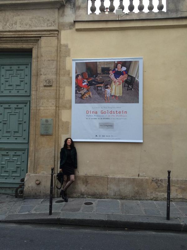 dina_goldstein's tweet photo. Thrilled to accept the Prix Virginia award in Paris #prixvirginia http://t.co/S2LrRWGrQP