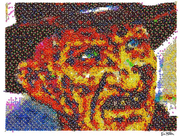 ___awesomesauce's tweet image. Awesome monster portraits made from Halloween candy by @ericmillikin #freddykrueger #foodart