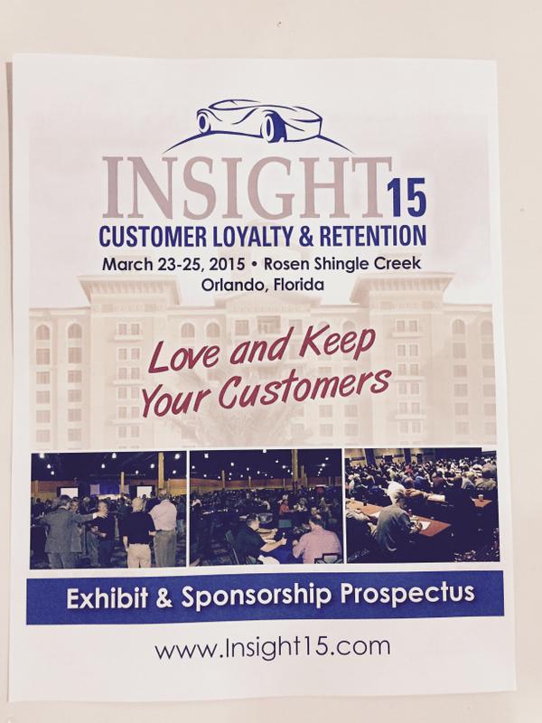 New event alert! Insight15 Customer Loyalty &amp; Retention coming Mar 2015 @FixedOpsInsight <a href="/autosuccess/">AutoSuccess Magazine</a> #automarketing