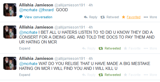 mcrhate's tweet image. no chill