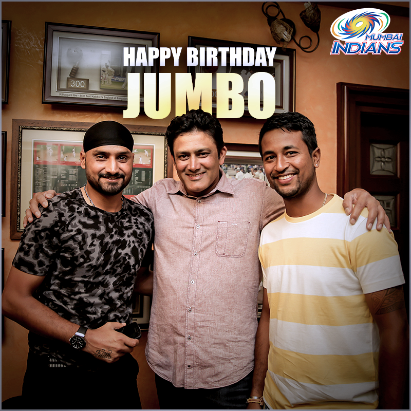 Indias most prolific spinner turns 44. Heres wishing our Chief Mentor- Anil Kumble a very happy birthday! 