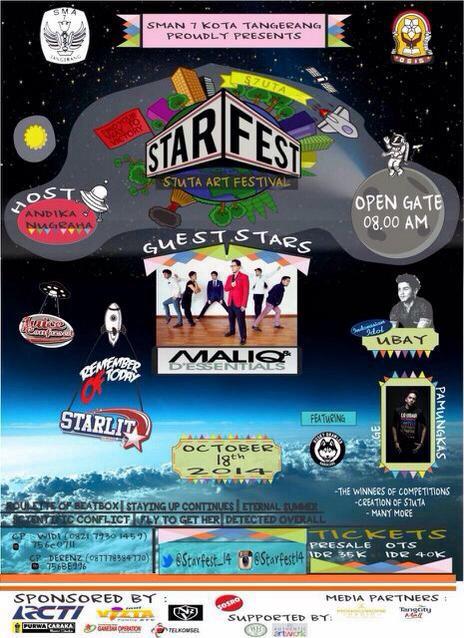 ROB_Beatbox's tweet photo. Tommorrow! We will give some real beat bass music on closing @Starfest_14 at SMAN7Tangerang🍺 Come and join us guys! http://t.co/TwMX3EUJC6