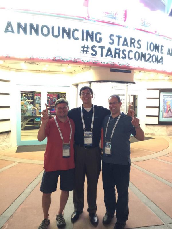 AndyHosman's tweet photo. Celebrating the release of our next gen product! #starsone #STARSCON2014 @csstars http://t.co/k7ugSRFSt2