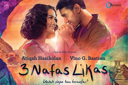 cinema21's tweet photo. 3 NAFAS LIKAS (Atiqah Hasiholan &amp; Vino G. Bastian) sedang tayang di bioskop. Info jadwal http://t.co/9J7UkhgnW4 http://t.co/zCqtFE69uC