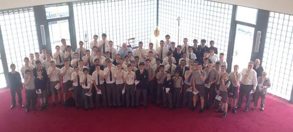 ERAforChange's tweet photo. #detentionfordetention St Dominic's, Penrith #auspol #asylumseekers #studentsmakeaway http://t.co/s4DVRNPoeh