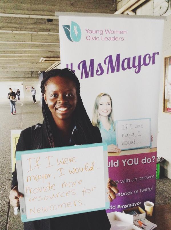 ornelii_'s tweet photo. If I were mayor, I would... @YWCL1 #msmayor #youngwomenleaders #SFU http://t.co/TnZCayrotI