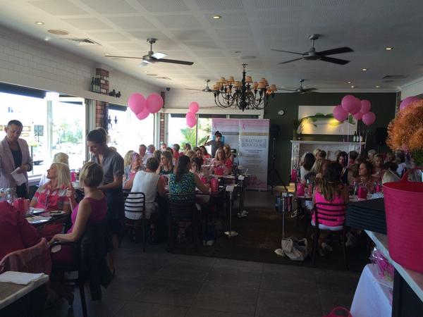 bethandwine's tweet photo. #pinkribbon event @fishhouseQLD http://t.co/14DJ8dzkRD