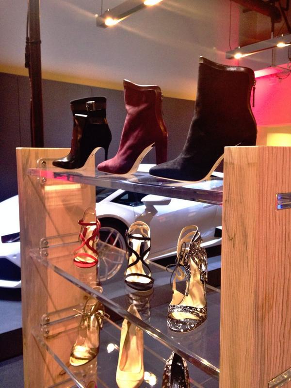 wdrobe_apparel's tweet photo. Shoes and cars. @ChelseaParisInt you have us and everyone crushing on your beautiful shoes. #WAlaunch http://t.co/FmWfPuwjNd