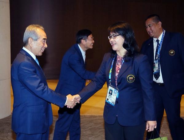 Farewell Dinner hosted by #2014AsianGames Organizing 
Committee held on Oct. 3 to thank everyone.