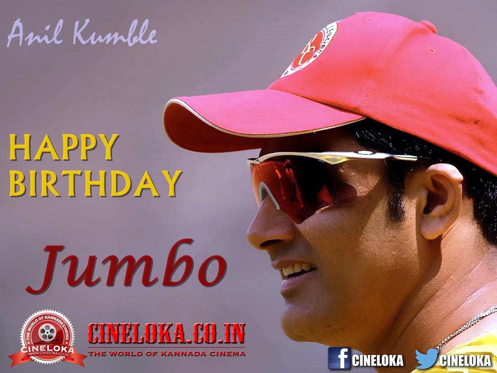 Happy Birthday Wishes to Match Winner, True Fighter, Proud Kannadiga, Jumbo aka Anil Kumble :) 