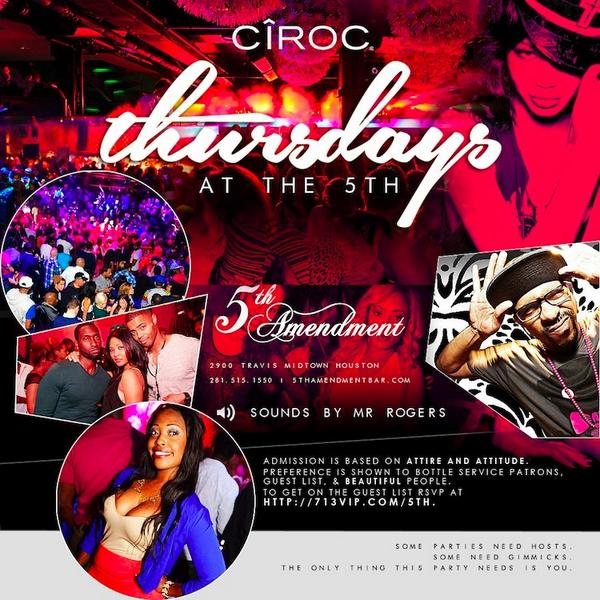 [RIGHT NOW] 5TH AMENDMENT - 2900 Travis St. #Houston 

Sounds by <a href="/DJMrRogers/">DJ Mr. Rogers</a> x <a href="/DjYoungStreetz/">Dj Young Streetz</a>