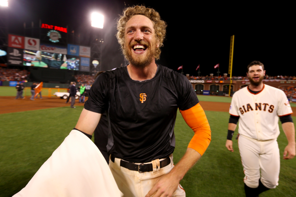 MLBONFOX's tweet photo. .@hunterpence is going to the #WorldSeries! #SFGiants #NLCSonFS1 http://t.co/II82XZVuV4
