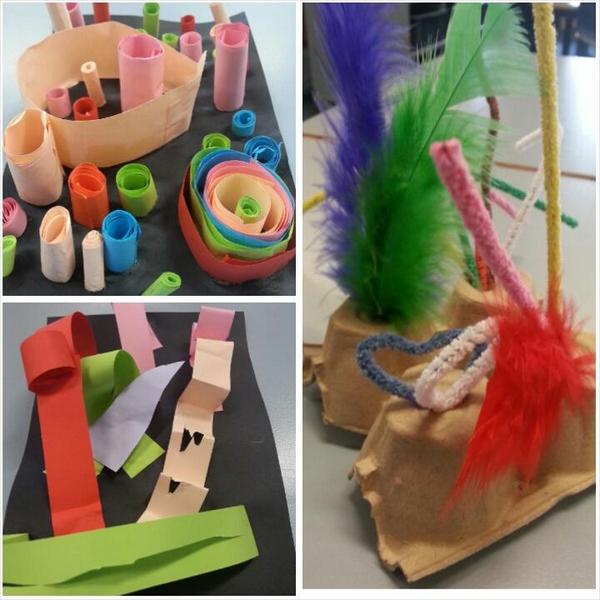 Teaching ESL students through the arts. Sculptures: long, curly, tall, short, bendy, round....