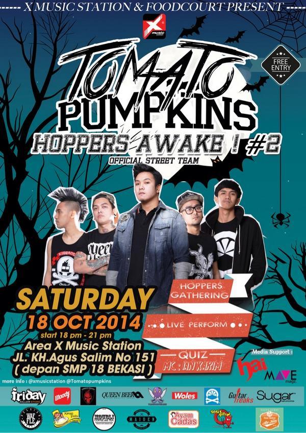 Don't forget to see their performance at <a href="/xmusicstation/">Studio&foodcourt</a> in Bekasi. This Saturday! Cc: <a href="/TomatoPumpkins/">Tomato Pumpkins</a> <a href="/BloodsCloth/">Bloods Industries</a>