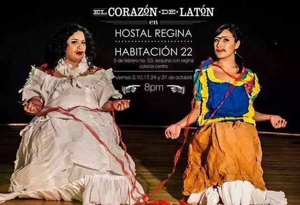 therobanda's tweet photo. Hoy, muchas cosas.Mañana -al rato-, hay CORAZÓN DE LATÓN en la #Habitación22 del @HostalREGINAmex ¡Todos invitados! http://t.co/ASyFEb5vAP