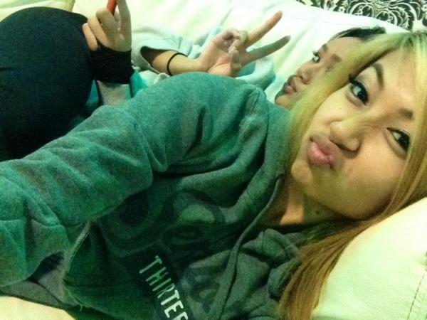 sharlenekly's tweet photo. What me & @damnitchas do at Volume while we wait for the club to open lol #cuddle #assonass #gogos #scrubs #VIP http://t.co/8x9D2cgpvV
