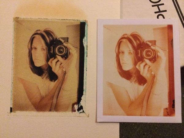 ErinAshford's tweet image. #polaroidtransfer #selfportrait