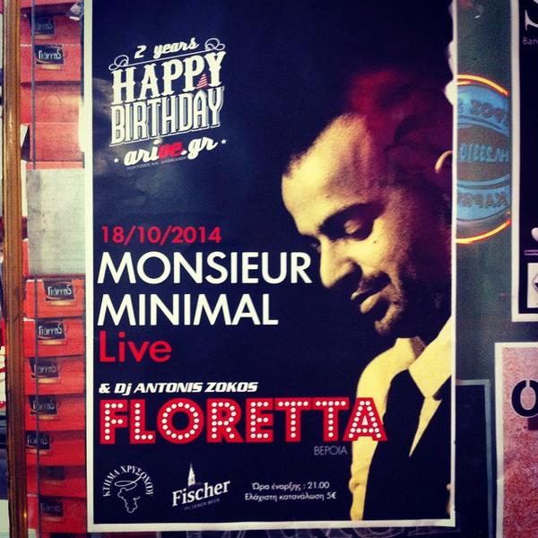 arivegr's tweet image. Party time this Saturday @FlorettaBar #arive #twoyears