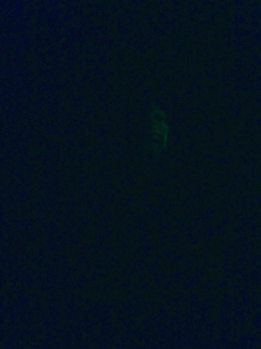 Oh Man I flipped out when I turned off the lights and saw this ! Then realized it was the Halloween mask