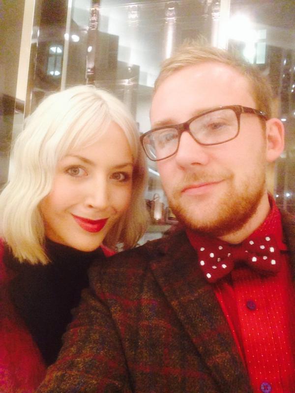 Ricslinger's tweet image. Giving it death with my Dikibow, tweed and bird!! @EmilyAmelie1 #thebigsmoke