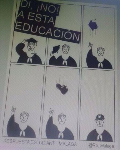 RE_Malaga's tweet photo. El defectuoso material práctico, la pésima formación en centro de trabajo, la complicada salida laboral... http://t.co/aLyMR2oslS