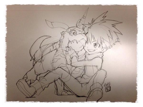 仕事休憩中に描いた。 