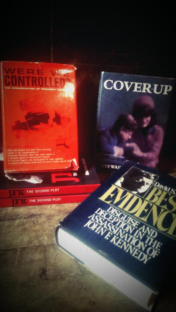 johnkingbooks's tweet photo. Looks like we got the hook up for JFK assassination books this week. @Internetbatman @InsideJobsCast http://t.co/bvTQnvnGdH