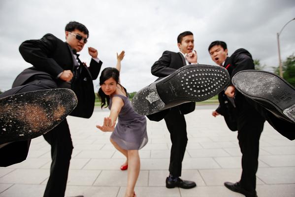 Who says this isn't a wedding family formal?