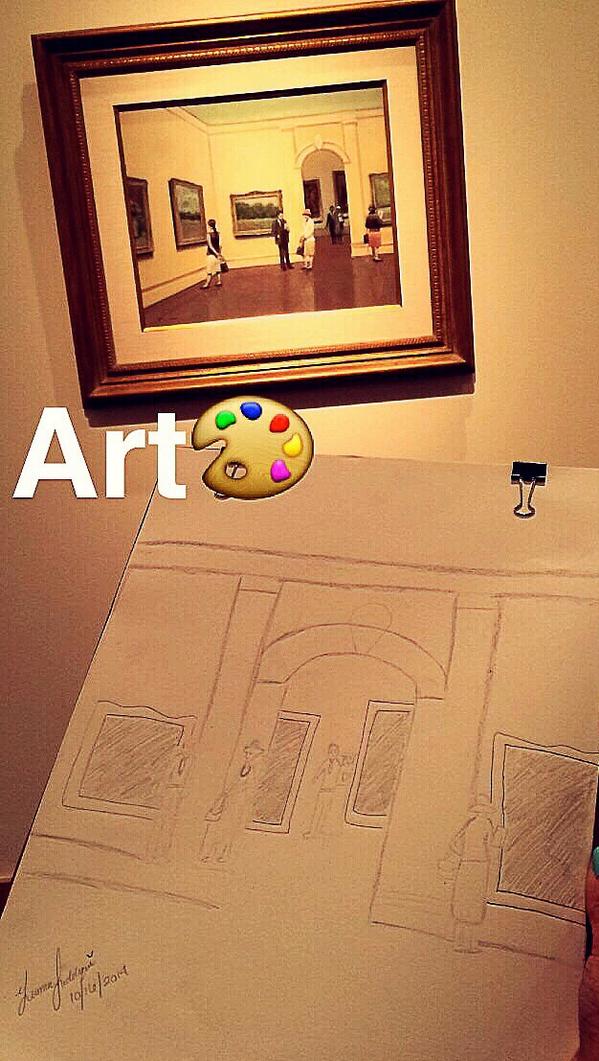 yas_hope's tweet photo. Art Museum #SketchFun🍁 http://t.co/HTBvOyeEC5