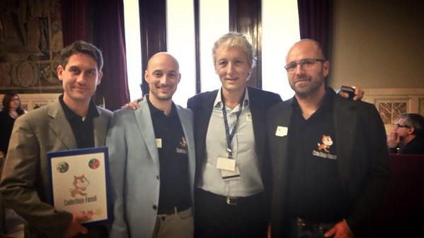 ChiaraBoscaro1's tweet image. I ninja del @cDojoFossoVE sono presenti ed emozionatissimi! #codercamera #coderMiur @annamasera @RiccardoLuna