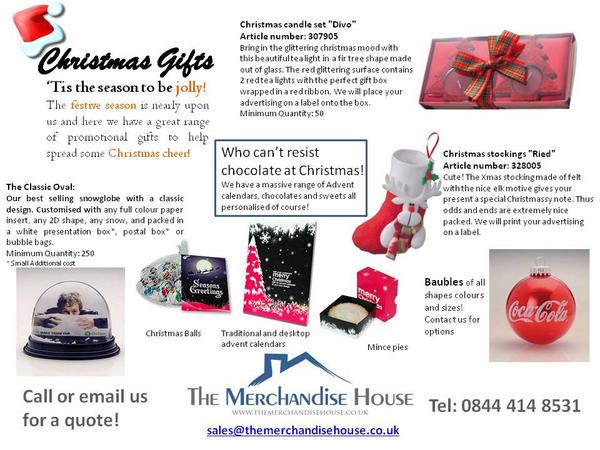MerchHouse's tweet image. Christmas is coming, say thank you to your clients and keep them coming back for more! bit.ly/1xYCFOT