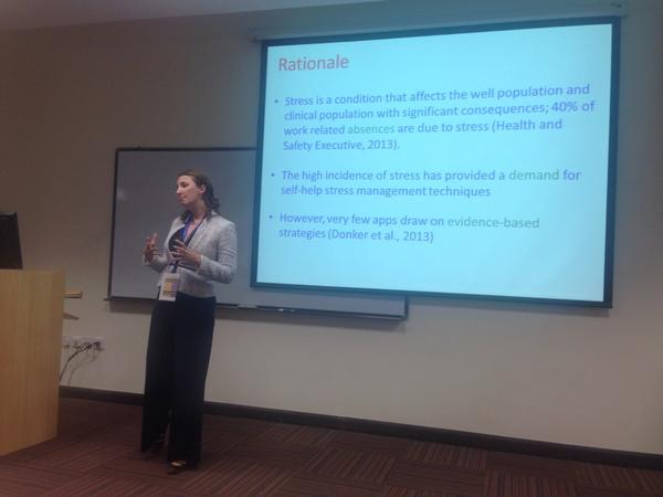 IPCD2's tweet photo. Marie Thompson introduces innovative stress management app http://t.co/qH61OKYZga