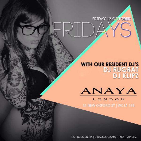 DJKlipz's tweet photo. Catch me spinning at the beautiful @AnayaLondon Tonight alongside @DJRUGRAT! #London #Tonight #VIP @VoodooEntUK http://t.co/7vIw9D3Ghx