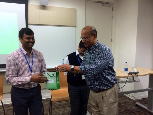 IntuitIN's tweet image. .@IntuitVijay thanks the customer panel for a great interactive session at #QBOne. #IntuitLife