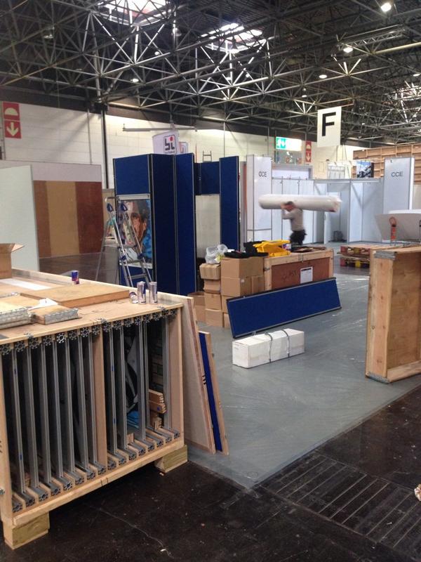 Hall 9 Stand D18 starting to take shape <a href="/glasstec/">glasstec</a> #glasstec