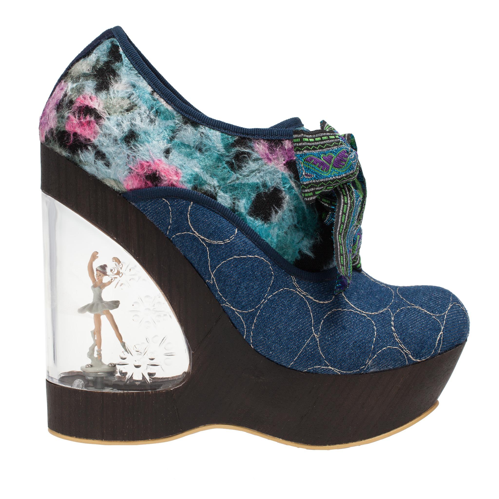 irregular choice glissade ballerina wedges