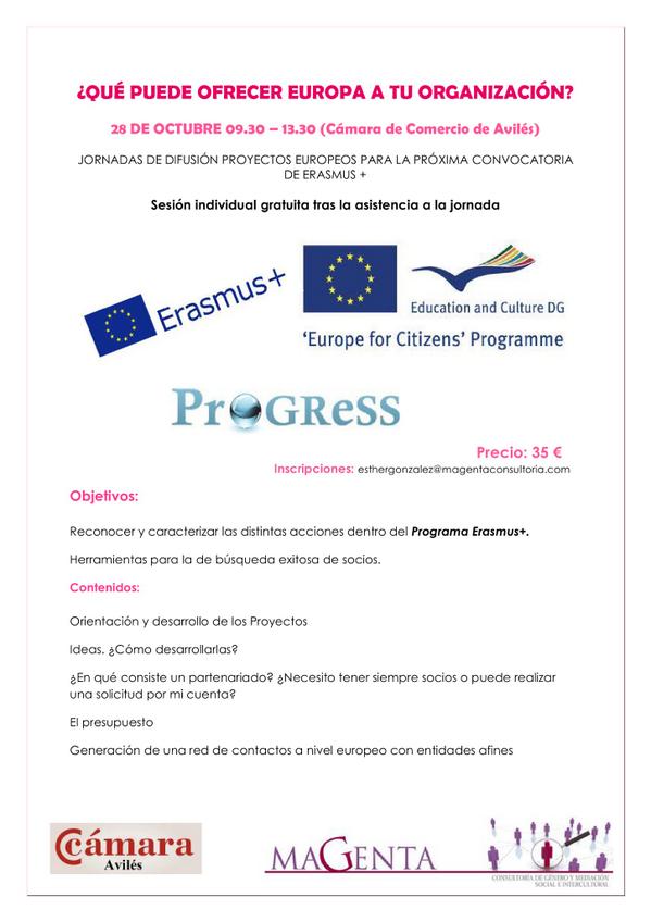 AICM_coaching's tweet photo. Dudas sobre presentar proyects Erasmus+? No te pierdas ls Jornads d Difusión Eramus+ de Octubre y Noviembre en Avilés http://t.co/cOcGaC5Z6S