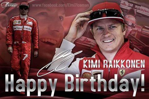 Happy Birthday Kimi Raikkonen Scuderia Ferrari # 7 