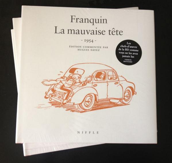 EditionsDupuis's tweet photo. #Franquin : "La mauvaise tête". Edition commentée par Hugues Dayez, en librairie le 7 novembre ! http://t.co/NAYsoH3tnO